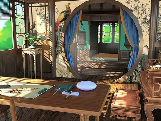 室内练习（个人主页-ZNTA4MTI2NDA=） - 游戏原画 - 站酷设计师东华拾一原创素材 - 站酷ZCOOL