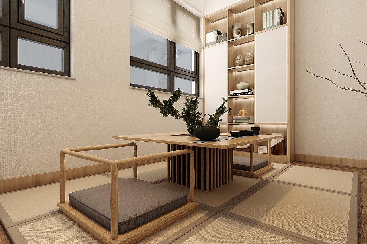 万泰装饰万达文旅城新中式装修设计