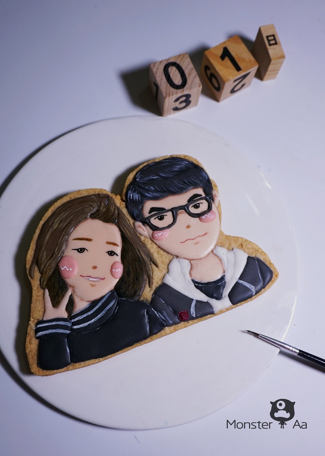 手绘糖霜饼干——人物组合