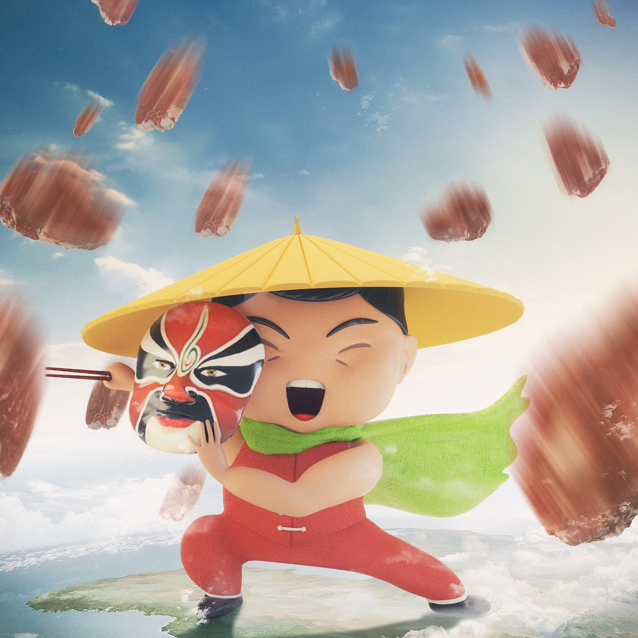 三维卡通-狂暴巨兽(图ZMTE3NDkxMjMy) - 人物/生物 - 站酷设计师粤Y_K原创素材 - 站酷ZCOOL