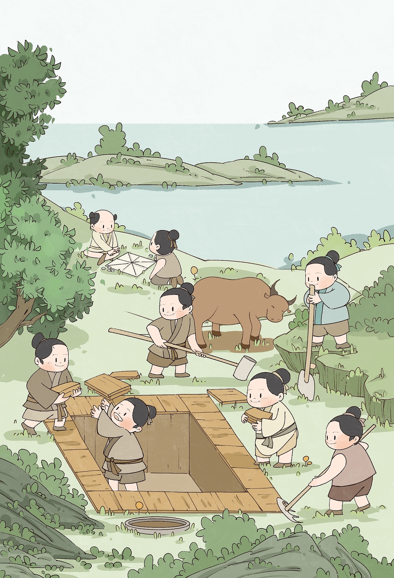 绘本创作 | 盐故事：《熬波图》新说新绘 Ⅰ（图ZMzMzNjM2NjIw） - 书籍/画册 - 站酷设计师飘_啊飘_原创素材 - 站酷ZCOOL