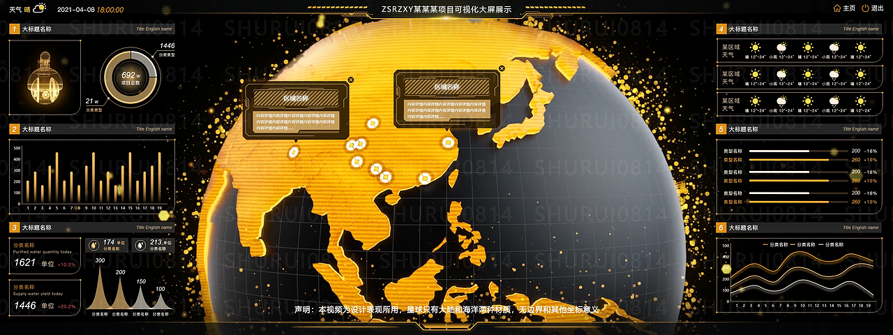 智慧城市数据可视化（图ZMjQ5ODcxNTIw） - 软件界面 - 站酷设计师张书睿原创素材 - 站酷ZCOOL