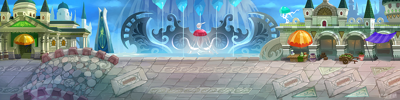 横版场景（图ZNTQ3NDMzNTY=） - 游戏原画 - 站酷设计师磨西原创素材 - 站酷ZCOOL