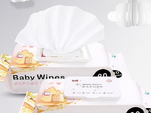 允氏湿巾产品拍摄修图及详情主图