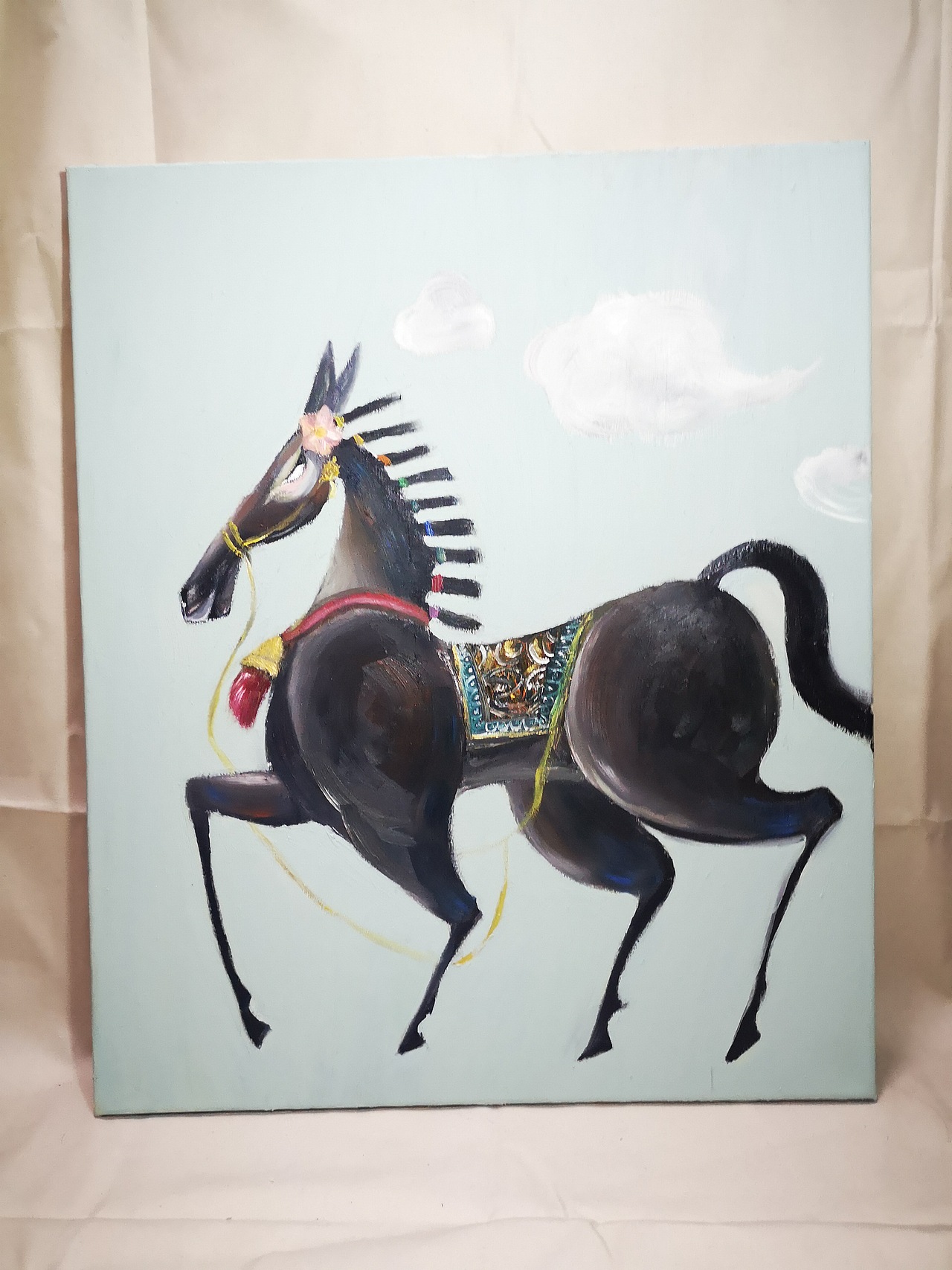 中国马 属马马 小马 小马珍珠 马儿 神马都是浮云 油画马 插画马 手绘