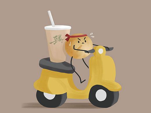 茶饮插画