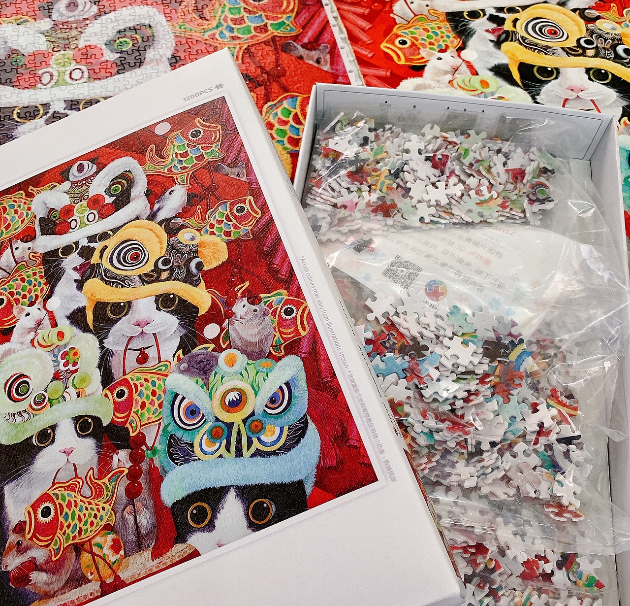 【狮舞】— 拼图合作款（图ZMjIxODAxOTI4） - 玩具 - 站酷设计师CatCastleDZ原创素材 - 站酷ZCOOL