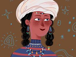 餐桌前的少女系列-3