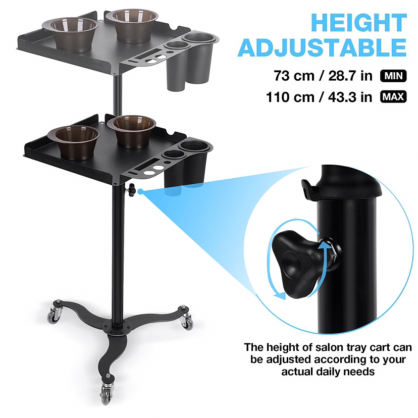 美发托盘小推车