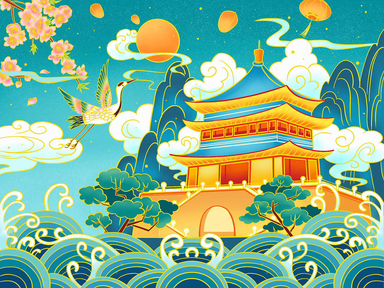 建筑（图ZMjQ0MDQ0NzU2） - 创作习作 - 站酷设计师插画师乐夏原创素材 - 站酷ZCOOL