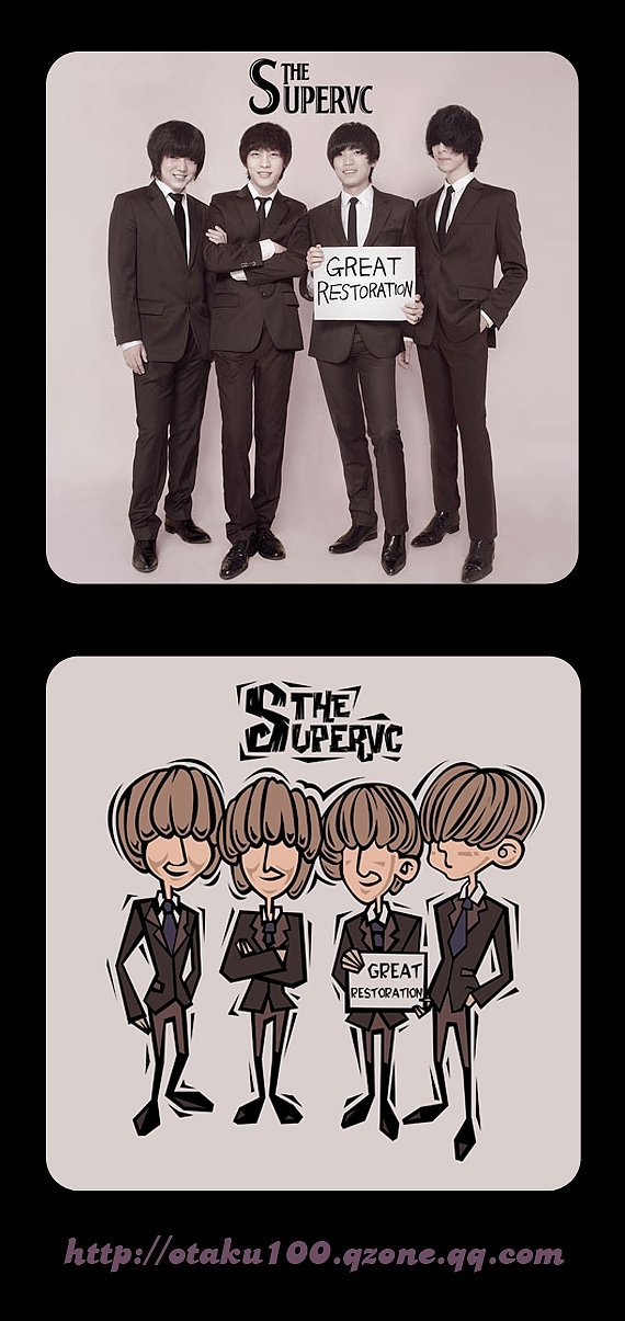 专辑封面的同人形象。