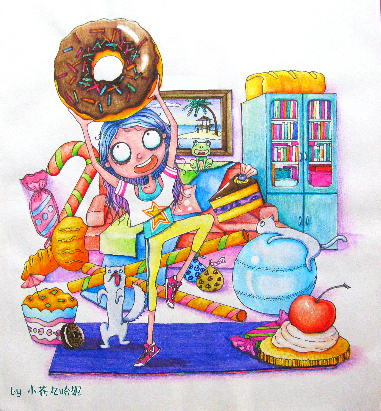 小苍丸哈妮的梦想生活DREAM LIFE~（图ZNjE2MDU4NDA=） - 商业插画 - 站酷设计师苍丸喜乐绘原创素材 - 站酷ZCOOL