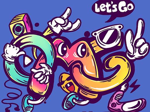 咪咕-插画海报（个人主页-ZNDA5MzEyMDQ=） - 海报 - 站酷设计师侯子子子子子原创素材 - 站酷ZCOOL