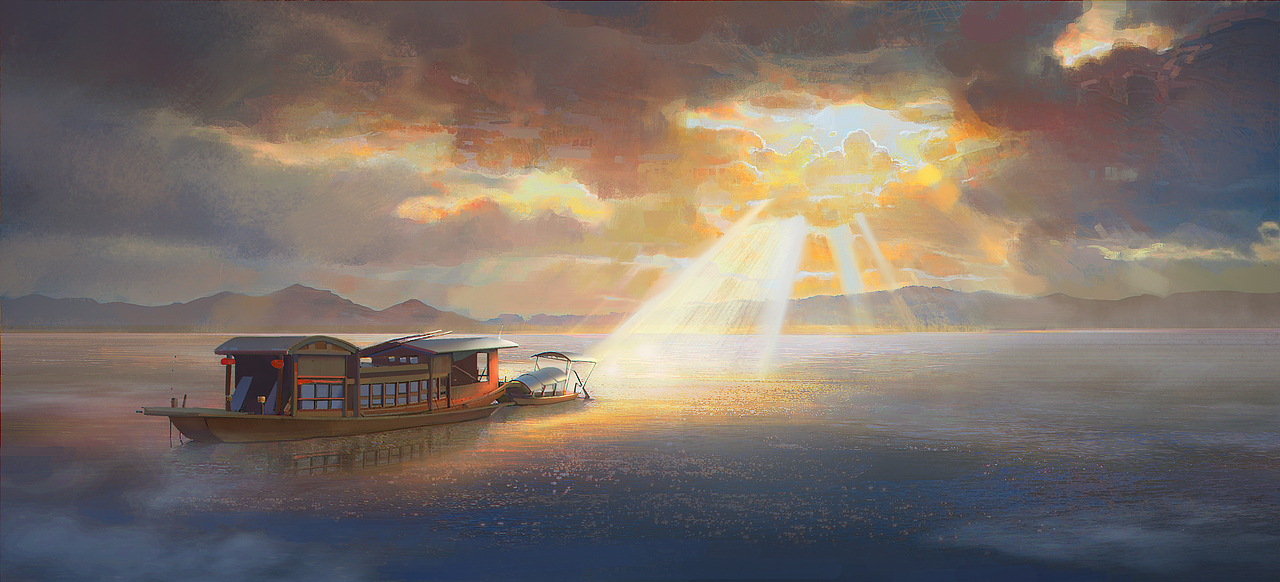 关于南湖红船题材的动画概念设计