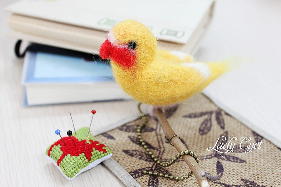 CYET的羊毛毡牡丹鹦鹉（图ZNDYzNTY2MA==） - 工艺品设计 - 站酷设计师自由的猞猁原创素材 - 站酷ZCOOL