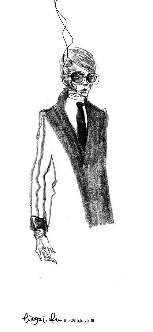 时尚插画 小练习 水彩（图ZNDIzNzYxMg==） - 创作习作 - 站酷设计师lingzixu原创素材 - 站酷ZCOOL