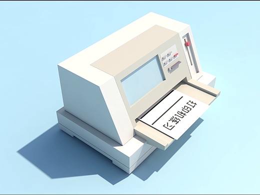 C4D建模 动画打印机
