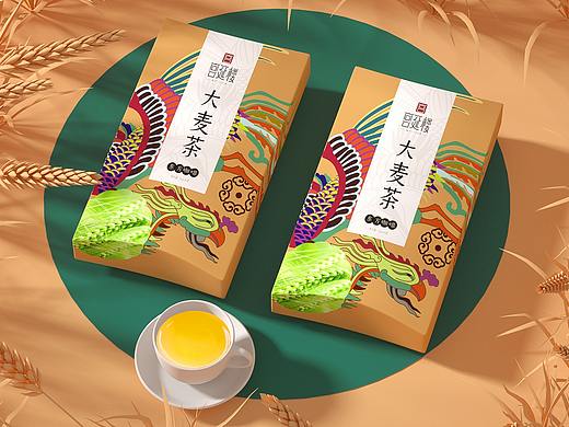 宫延楼大麦茶产品渲染