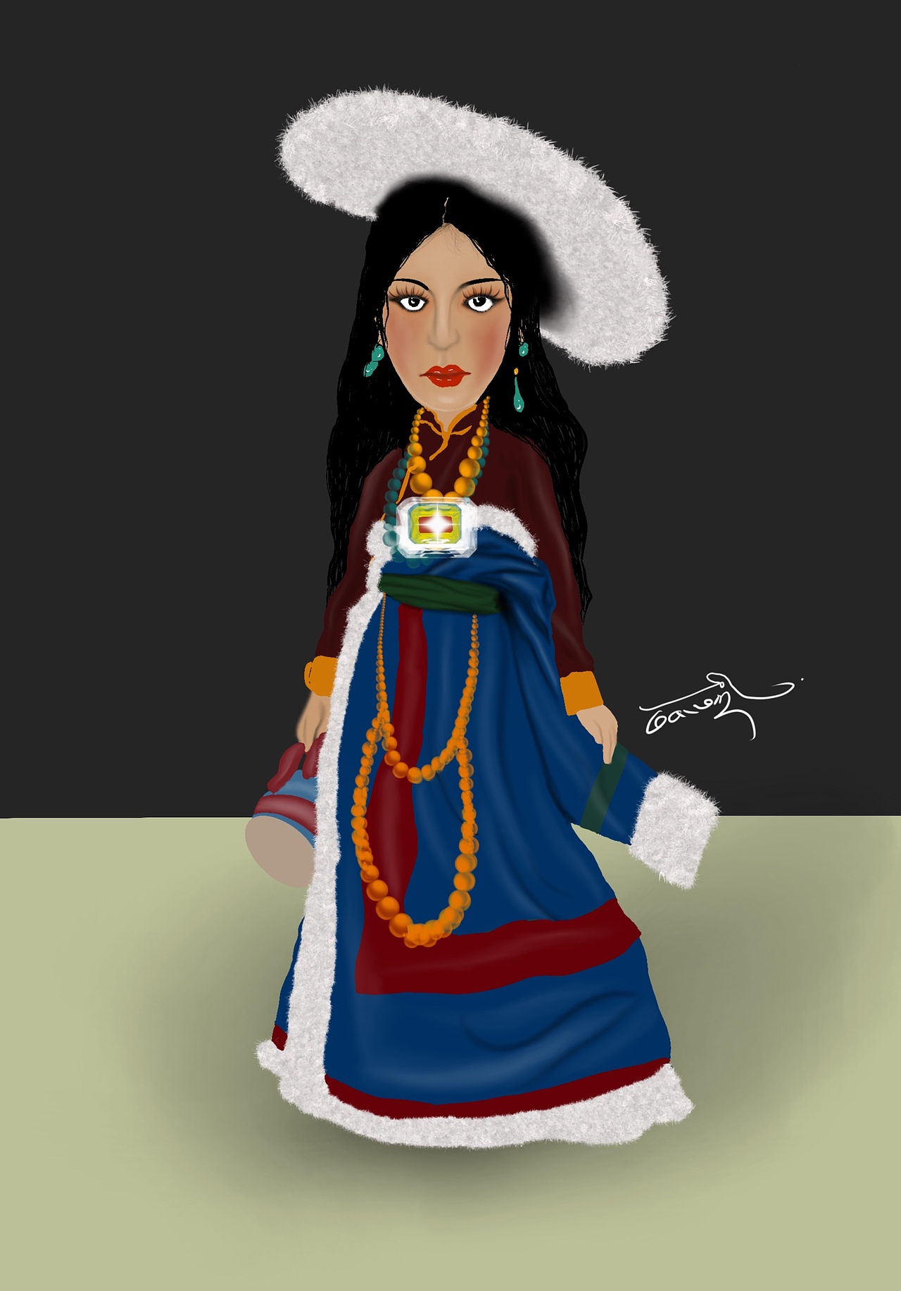 藏式抽象画（图ZMjUxNjk1NjQ4） - 像素画 - 站酷设计师彭扎哒索间原创素材 - 站酷ZCOOL