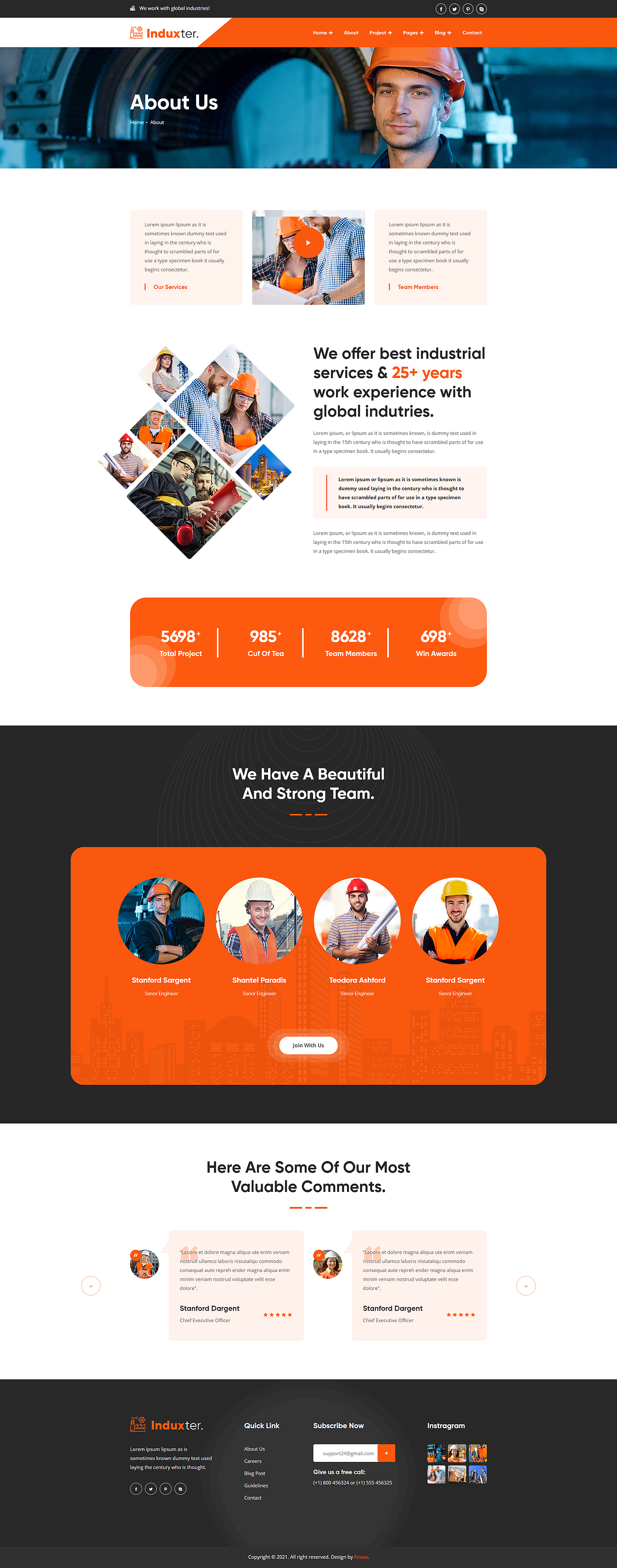 工业风设计外贸企业官网