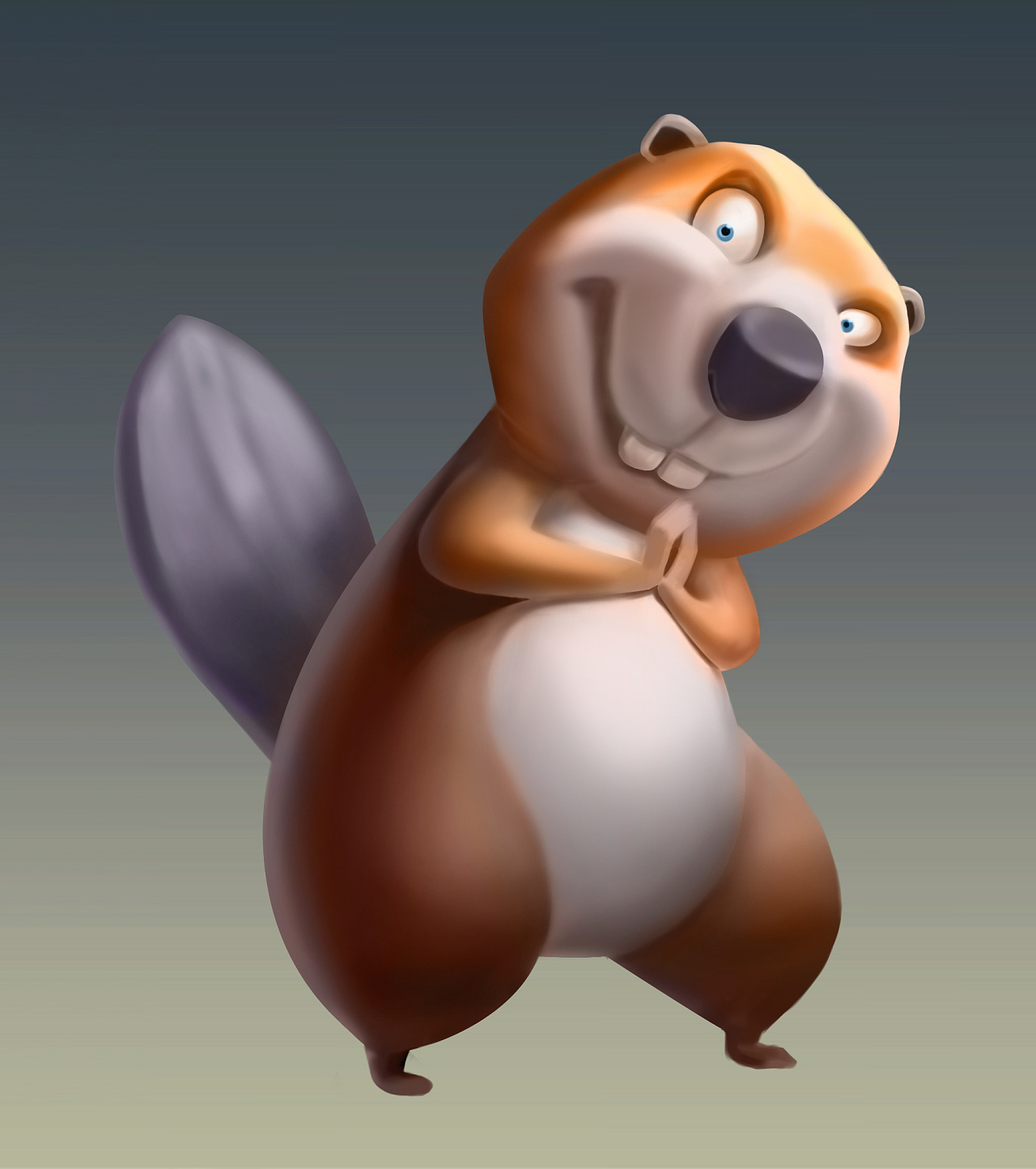 一只没有毛的海狸先森