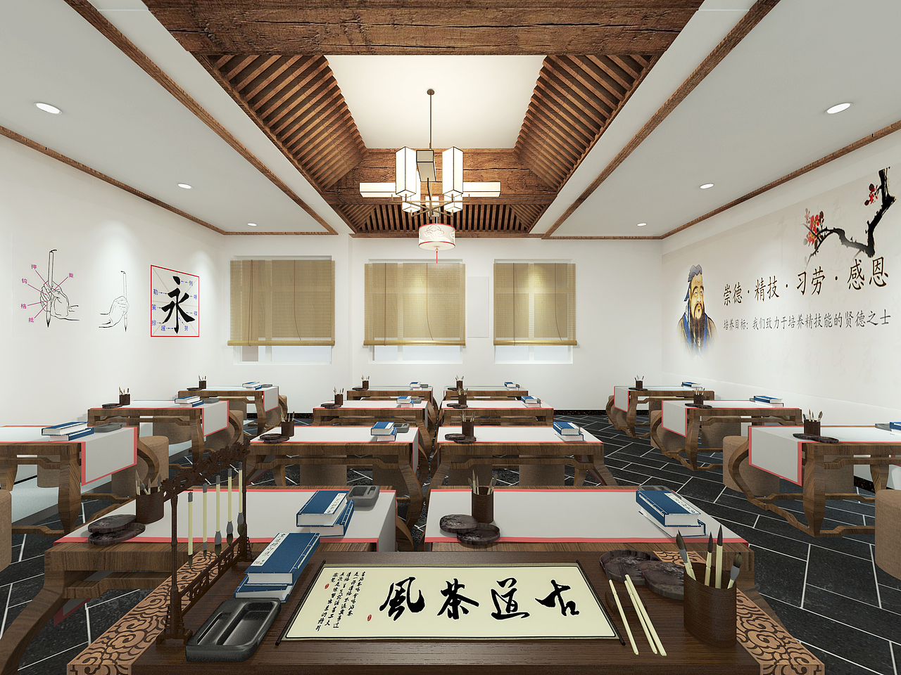 复兴区实验小学-多功能教室（图ZMjE4NDUzMjA0） - 展陈设计 - 站酷设计师琦琦的爸爸是超人原创素材 - 站酷ZCOOL