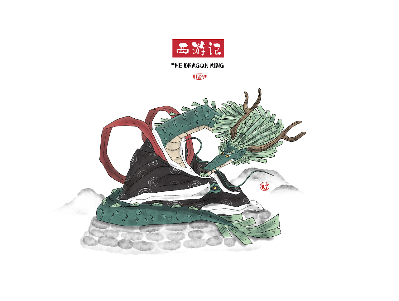 画的是西游记里的一些经典角色,也是根据自己喜好和思考来设定一些我