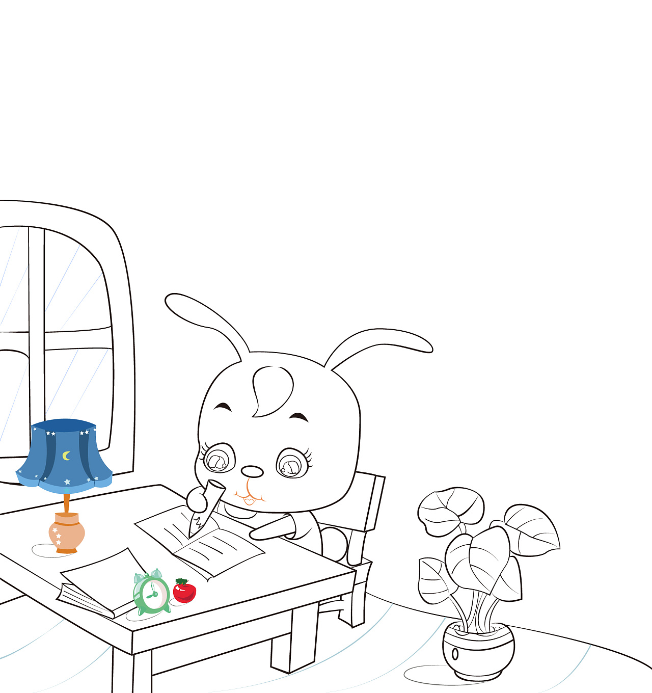 绘本插画线稿