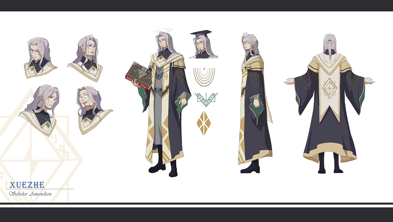 一位幸福的博士老大叔(不是|插画|游戏原画|花代君qchnyiie - 原创