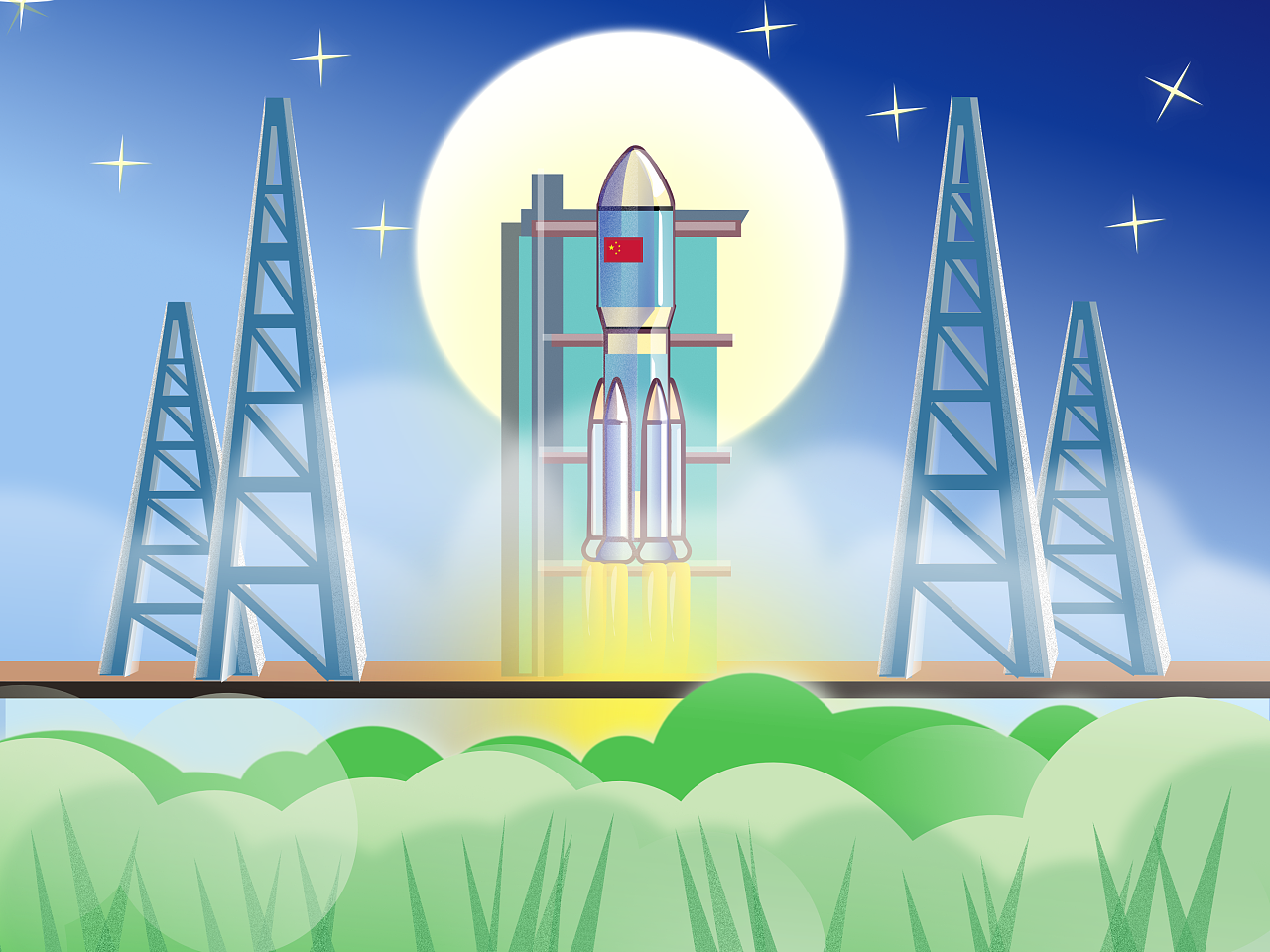 神舟|插画|艺术插画|cson1 - 原创作品 - 站酷 (zcool)