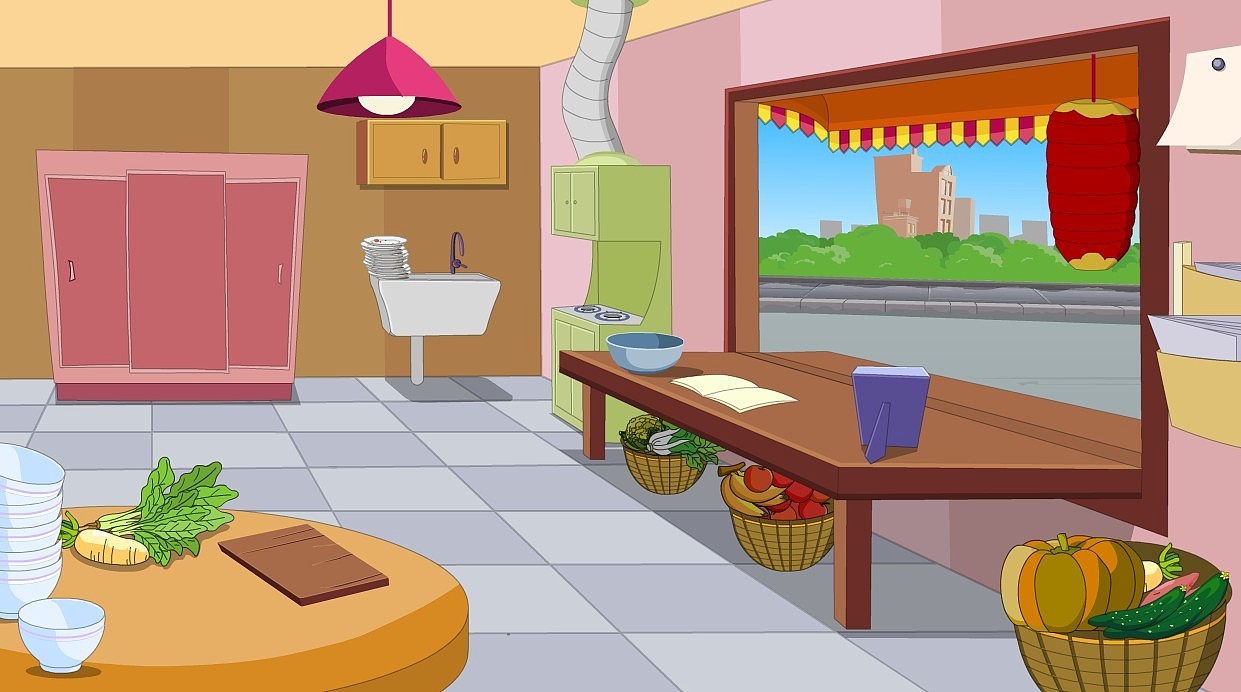 动画的场景绘制,速度有待提高.