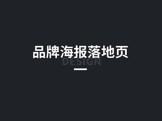 品牌海报落地页合集