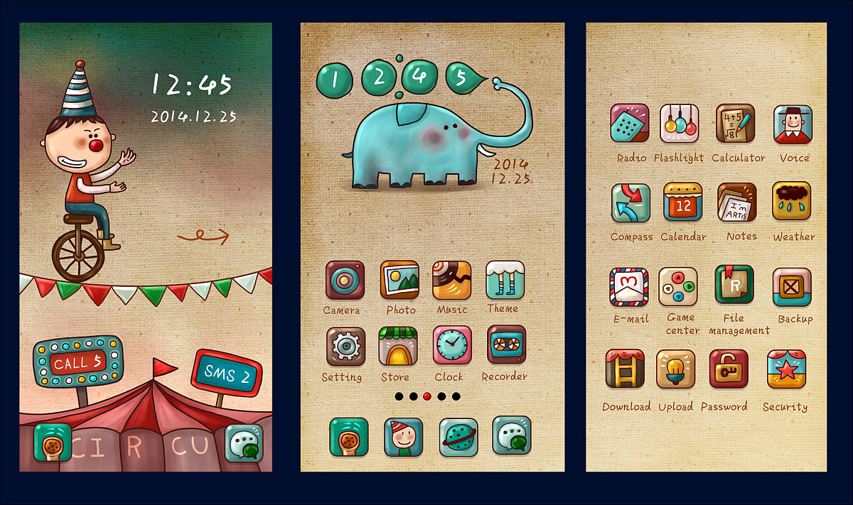 欢乐马戏团（图ZMTczMTE3MTI=） - APP界面 - 站酷设计师cotton原创素材 - 站酷ZCOOL