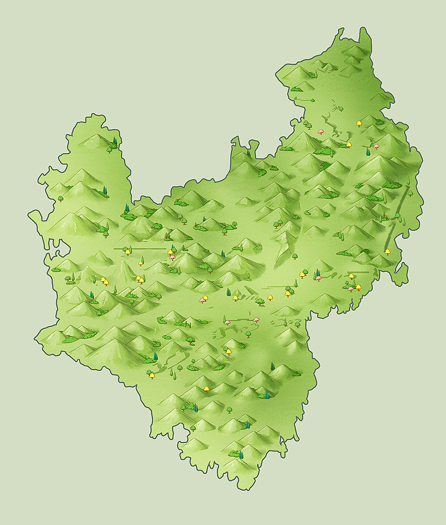 近段时间的手绘地图作品集——04