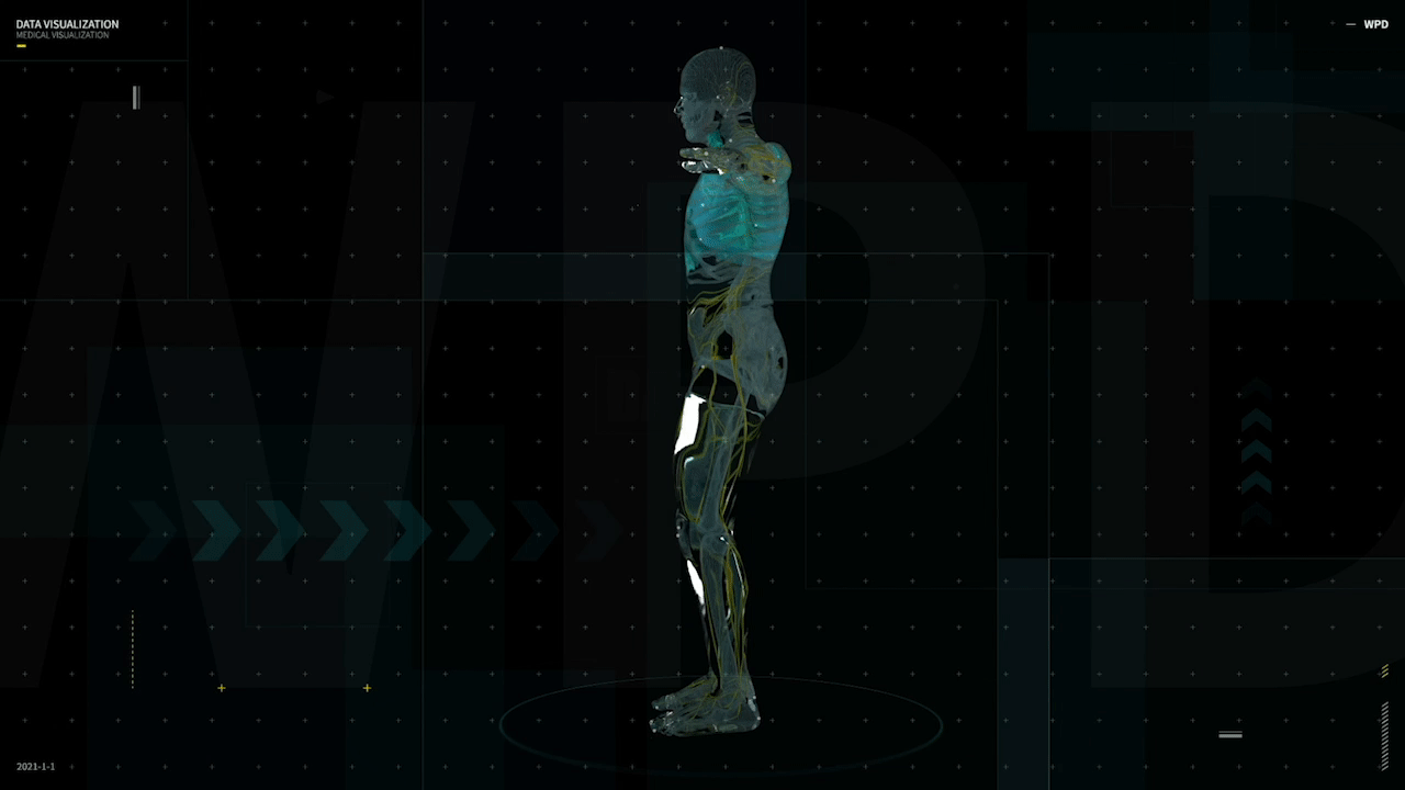 数据大屏可视化设计 - 人体医疗可视化 HUD FUI DATA（图ZMjYzMjI1Mjcy） - 其他UI - 站酷设计师DATART王鹏原创素材 - 站酷ZCOOL