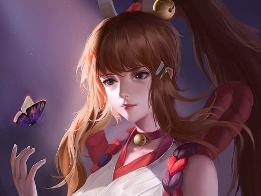 王者榮耀伽羅同人（個人主頁-ZNDc1NDg3MTY=） - 游戲原畫 - 站酷設(shè)計師汐月夜原創(chuàng)素材 - 站酷ZCOOL