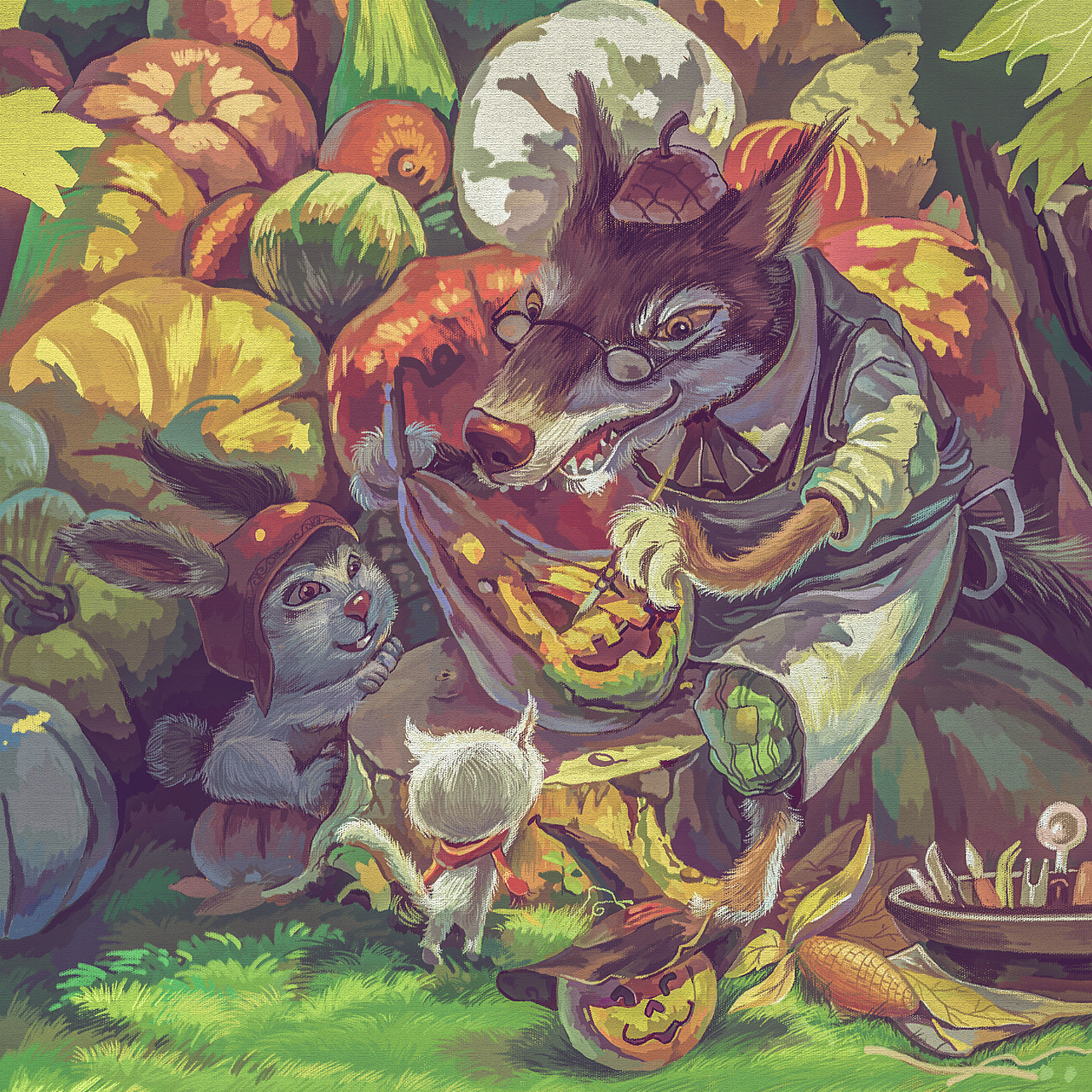 大灰狼和小白兔