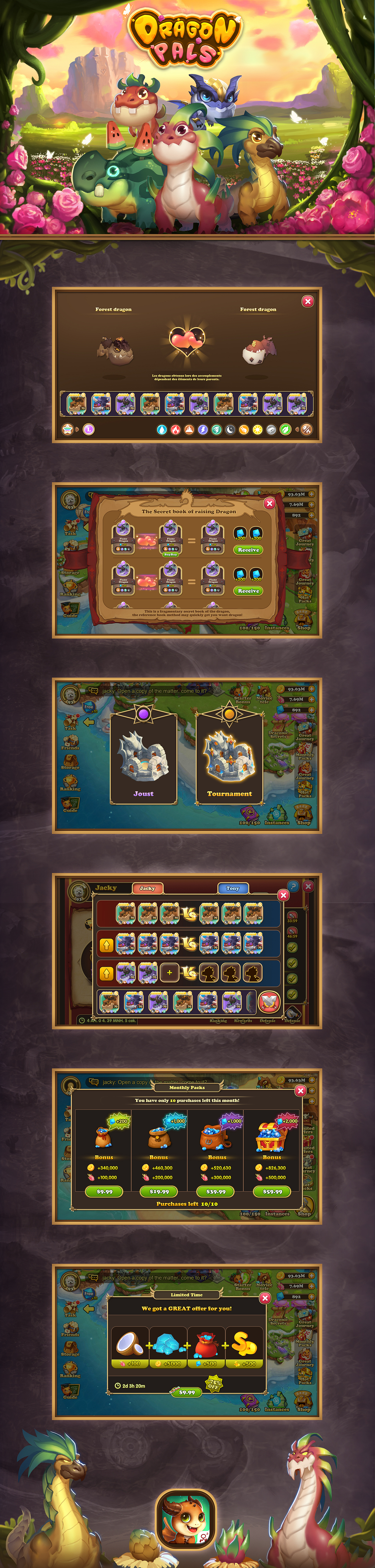 R2 Games项目作品-《Dragon Pals》中度版风格(2017)