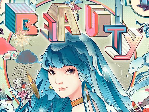 珀莱雅-艺人限量款礼盒插画视觉