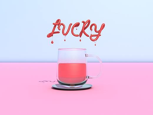 C4D-lucky水杯