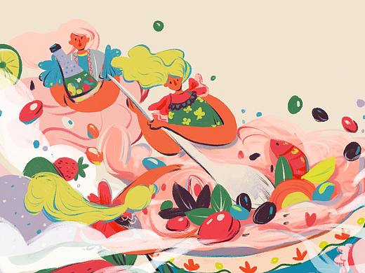 电商插画商业美食banner