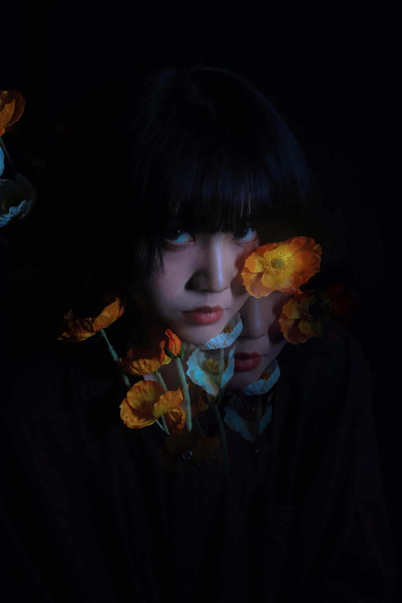 自拍人像-送你一朵小橙花（图ZMjUyMTQ1ODg0） - 人像摄影 - 站酷设计师夏地球原创素材 - 站酷ZCOOL