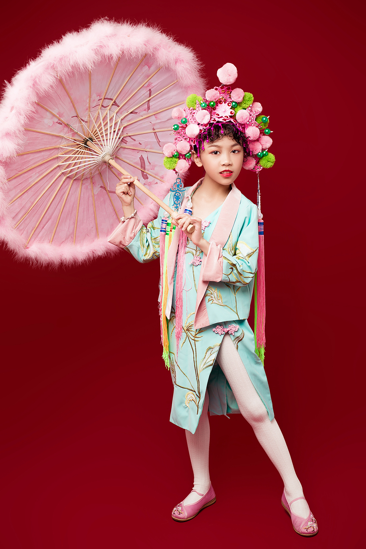 中国红古风儿童摄影