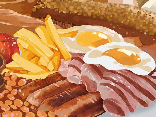 美食插画 来自插画师的放毒时刻