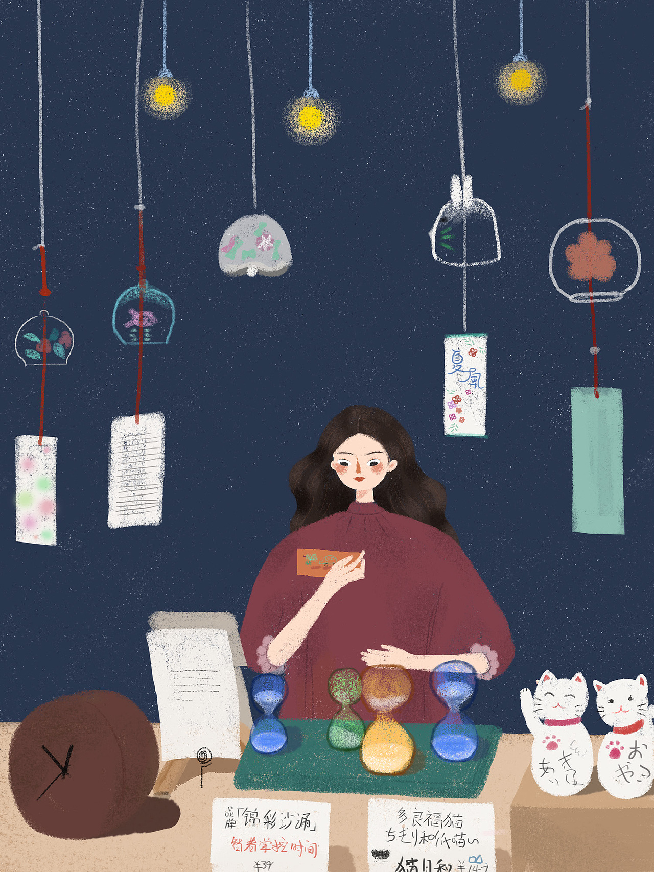 插画，一间小店（图ZMzAyNzg3MzAw） - 创作习作 - 站酷设计师Miss爬爬原创素材 - 站酷ZCOOL