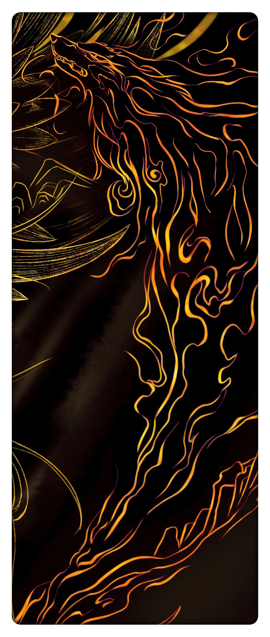 《天狗食日》（图ZMzU3MDE4NTIw） - 艺术插画 - 站酷设计师魏加玲原创素材 - 站酷ZCOOL