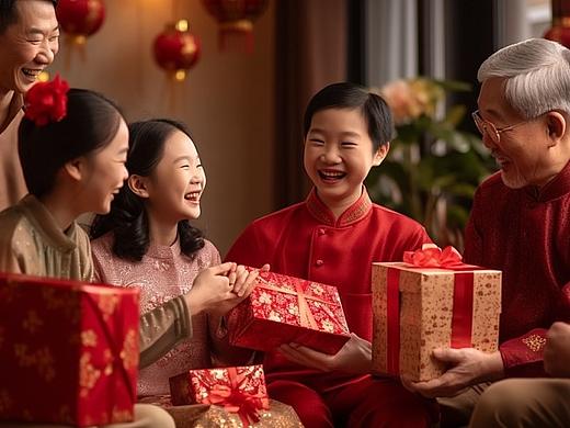 设图网｜春节年夜饭阖家团圆人物摄影图