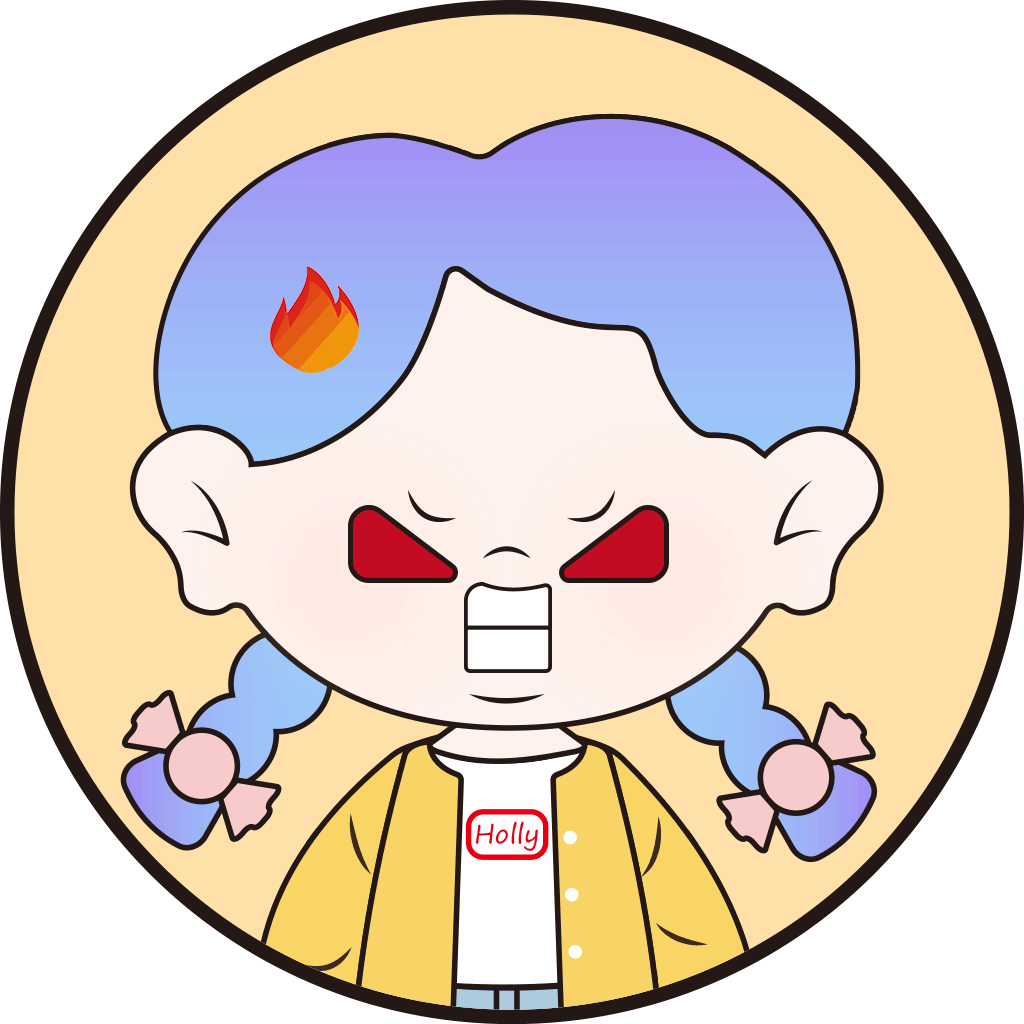 Holly品牌IP形象-个人练习（图ZMjg3NTU5Mzc2） - 创作习作 - 站酷设计师安子呀原创素材 - 站酷ZCOOL