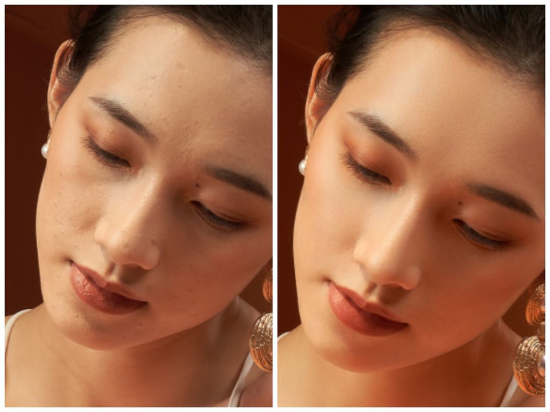 商业人像修图练习|修图对比