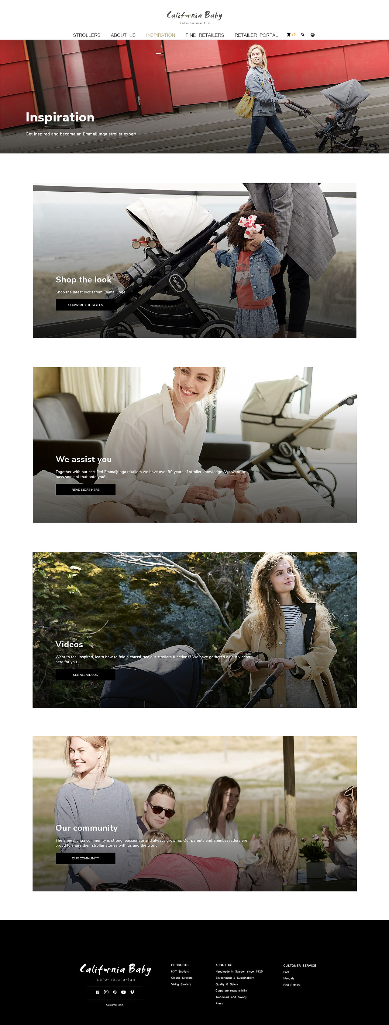 California Baby 国外母婴亲子婴儿车企业网页网站设计（图ZMTIxMzMzODA0） - 企业官网 - 站酷设计师babe1994原创素材 - 站酷ZCOOL